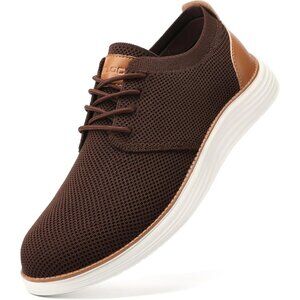 ⚡VILOCY Men's Brown Fashion Business Comfortable Breathable Dress Sneaker